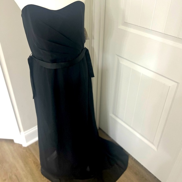 New(Unworn with tags) WHITE by VERA WANG BLACK FORMAL EVENING BRIDESMAIDS DRESS - Picture 2 of 2